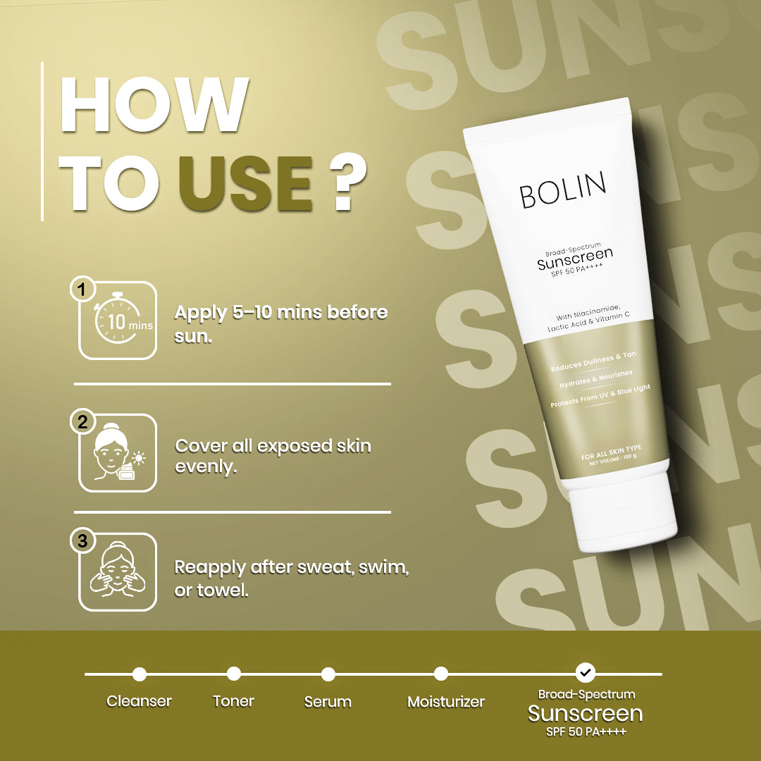 Broad Spectrum Sunscreen SPF 50 PA ++++