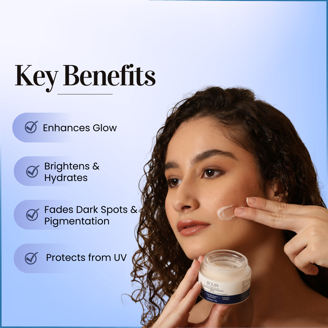 Brightening & Glowing Vitamin C Face Moisturizer with Niacinamide, Kojic Acid, Vitamin E