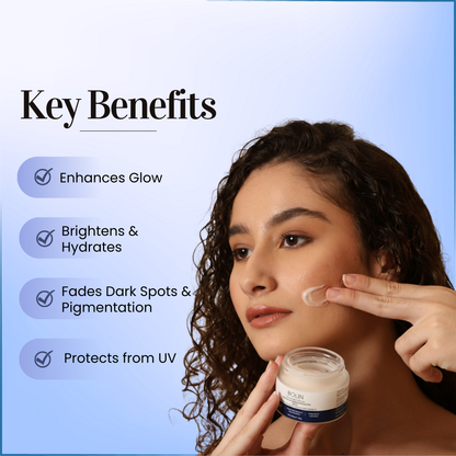 Brightening &amp; Glowing Vitamin C Face Moisturizer with Niacinamide, Kojic Acid, Vitamin E