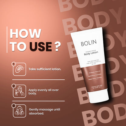 Cocoa &amp; Vanilla Butter Body Lotion wtih Niacinamide, Cocoa Butter, Vitamin E &amp; SPF 25