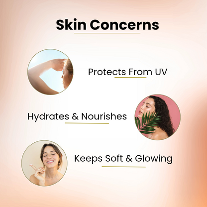 Saffron &amp; Coconut Body Lotion with Niacinamide, Shea Butter, Vitamin E &amp; SPF 25