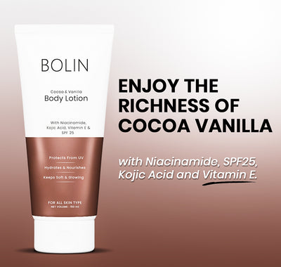 Cocoa & Vanilla Butter Body Lotion wtih Niacinamide, Cocoa Butter, Vitamin E & SPF 25 secondary image