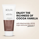 Cocoa & Vanilla Butter Body Lotion with SPF 25 (Deep Hydration + Soft & Glowing and UV Protection)