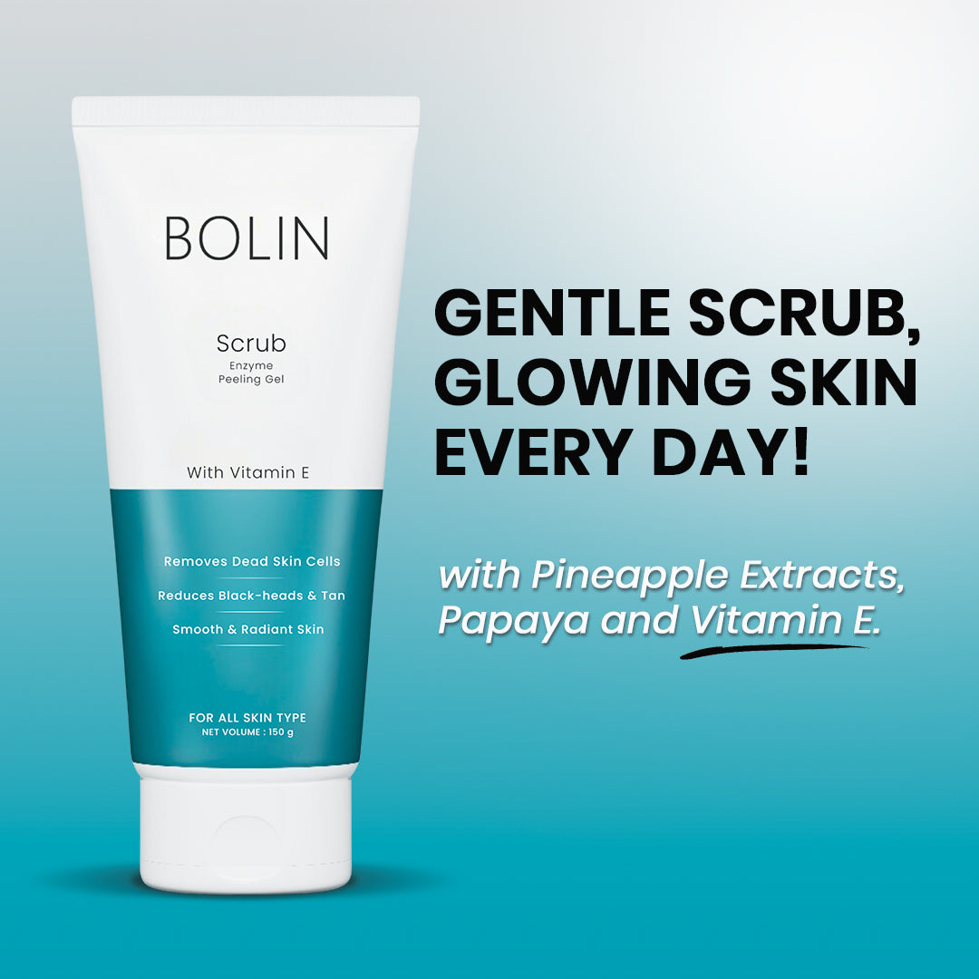 Face Scrub (Enzyme Peeling Gel) with Vitamin E, Papaya &amp; Pineapple Extracts
