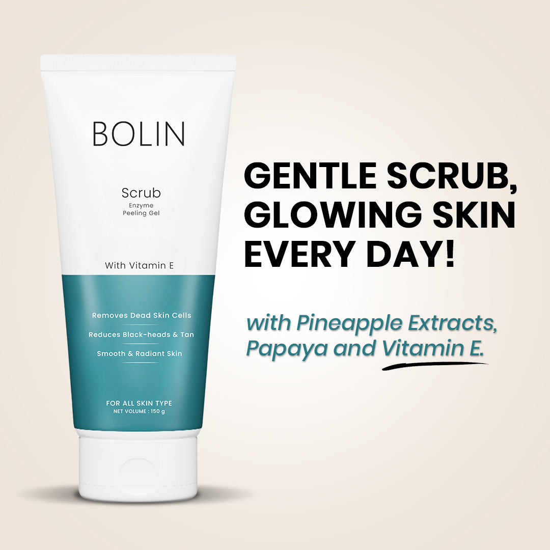 Face Scrub (Enzyme Peeling Gel) with Vitamin E, Papaya &amp; Pineapple Extracts
