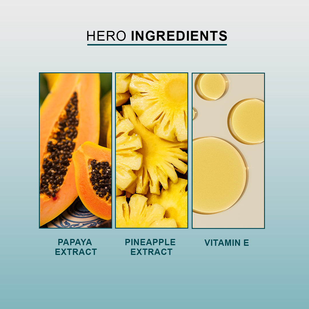 Face Scrub (Enzyme Peeling Gel) with Vitamin E, Papaya & Pineapple Extracts