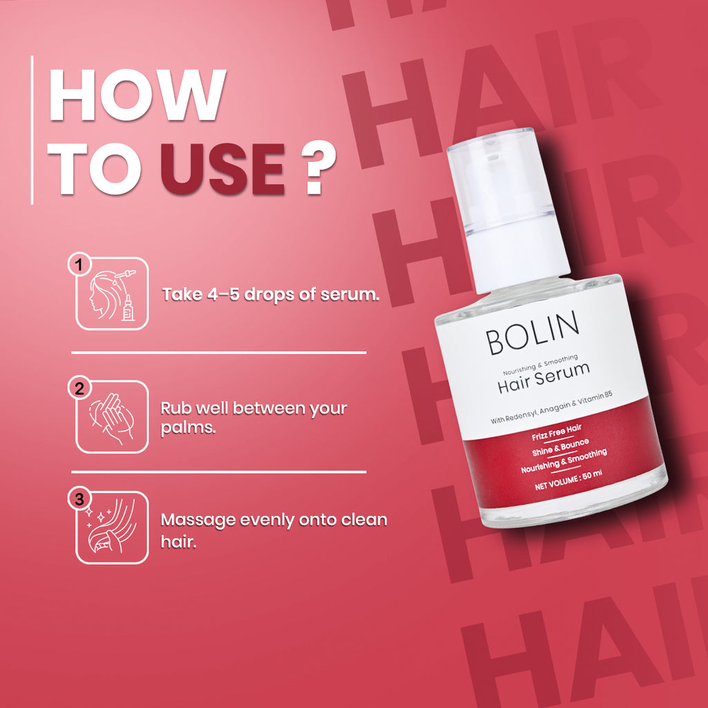 Hair Serum for Nourishing & Smoothing Hair with Redensyl, Anagain & Vitamin B5