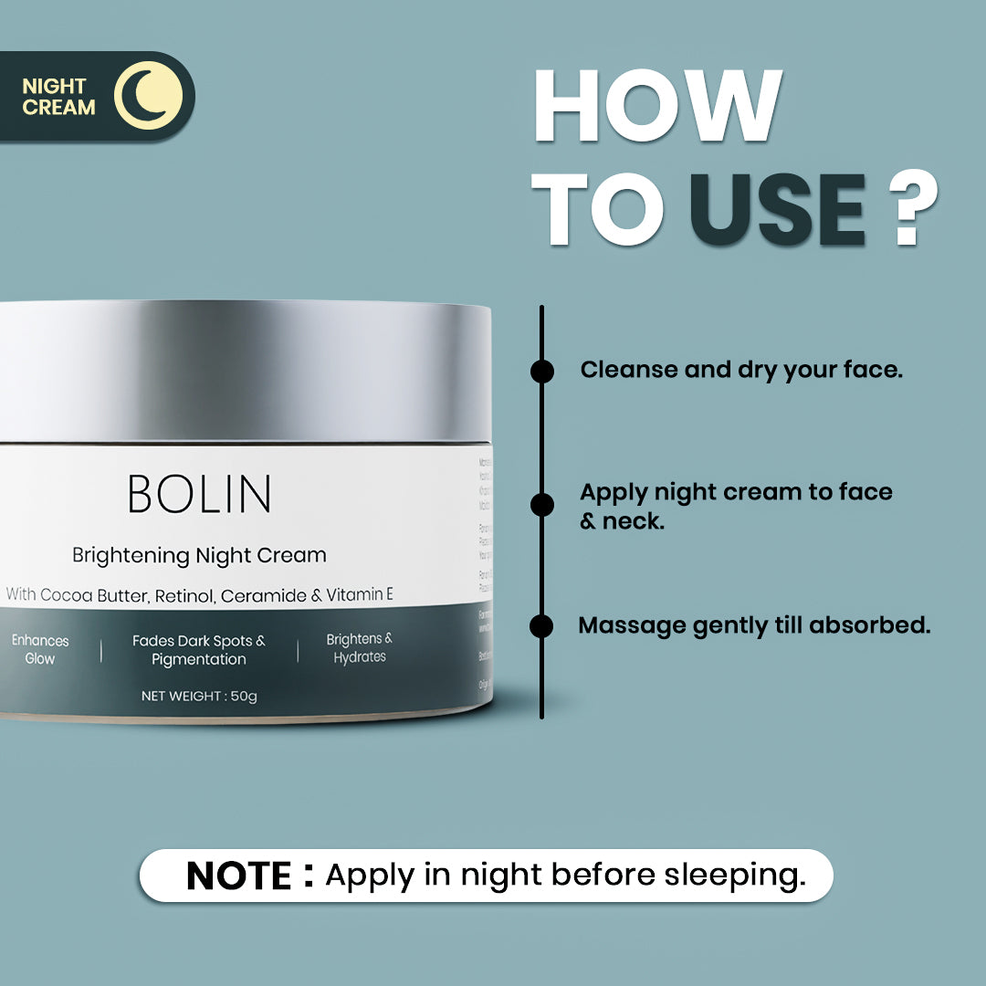 Brightening Night Cream with Retinol, Ceramide &amp; Vitamin E