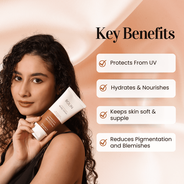 Saffron & Coconut Body Lotion with Niacinamide, Shea Butter, Vitamin E & SPF 25