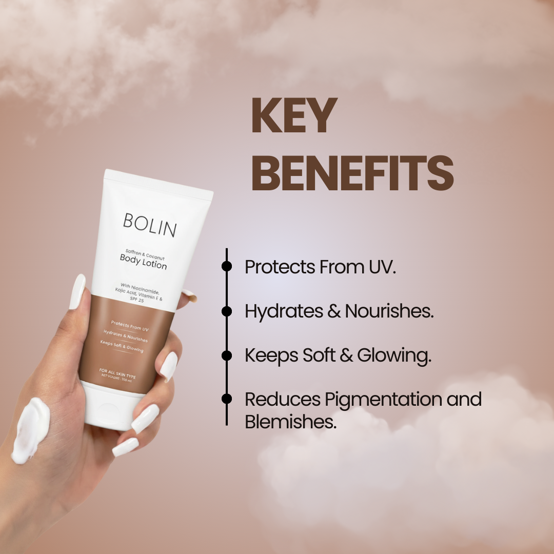 Cocoa & Vanilla Butter Body Lotion with SPF 25 (Deep Hydration + Soft & Glowing and UV Protection)