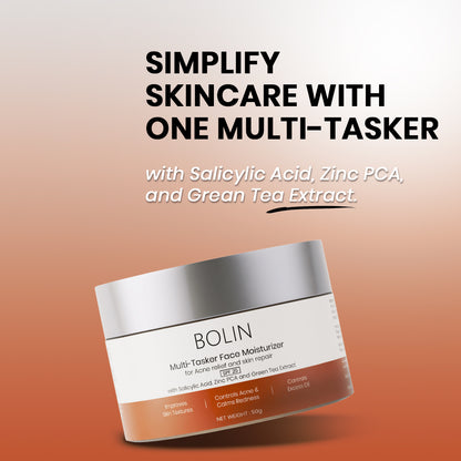 Multi-Tasker Moisturizer with Salicylic Acid, Zinc PCA, Green Tea Extact