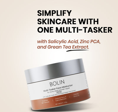 Multi-Tasker Moisturizer with Salicylic Acid, Zinc PCA, Green Tea Extact