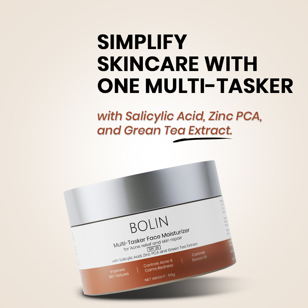Multi-Tasker Moisturizer with Salicylic Acid, Zinc PCA, Green Tea Extact