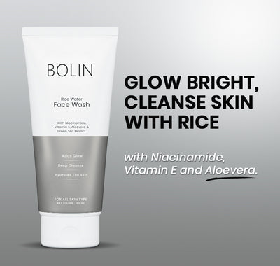 Rice Water Face Wash with Niacinamide, Vitamin E, Aloe Vera & Green Tea Extracts secondary image