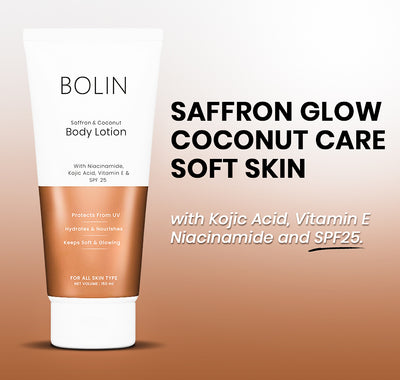 Saffron & Coconut Body Lotion with Niacinamide, Shea Butter, Vitamin E & SPF 25 secondary image