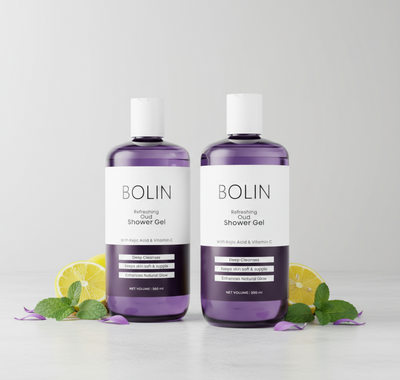 Refreshing Oud Shower Gel with Kojic Acid & Vitamin C - Pack of 2