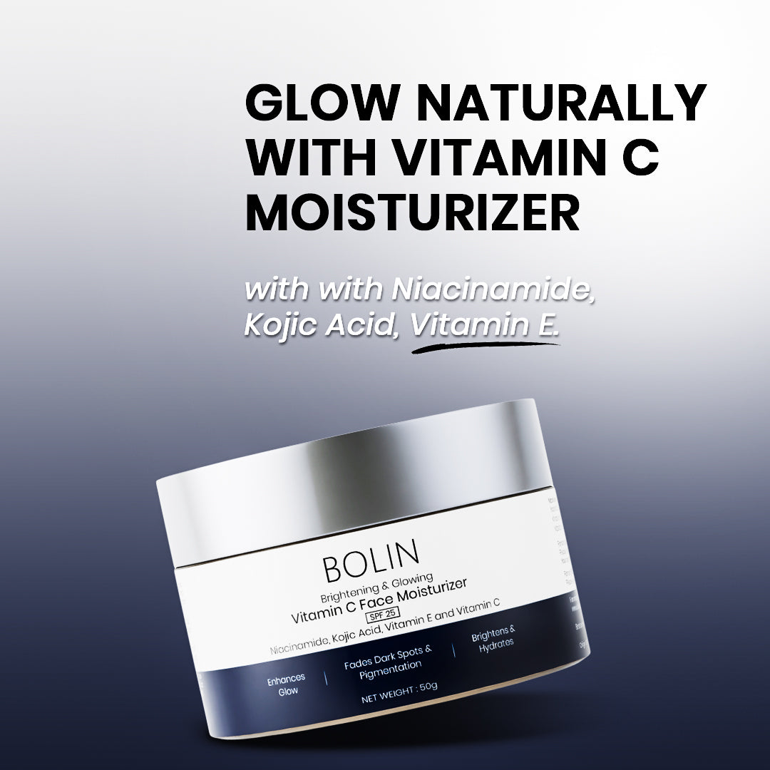 Brightening &amp; Glowing Vitamin C Face Moisturizer with Niacinamide, Kojic Acid, Vitamin E