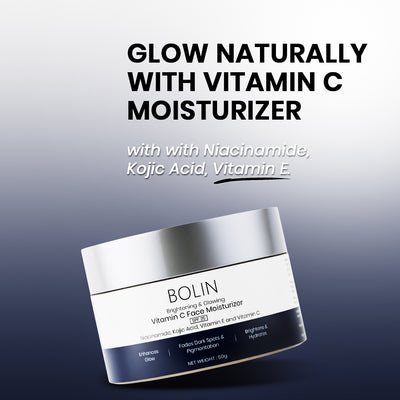 Brightening & Glowing Vitamin C Face Moisturizer with Niacinamide, Kojic Acid, Vitamin E