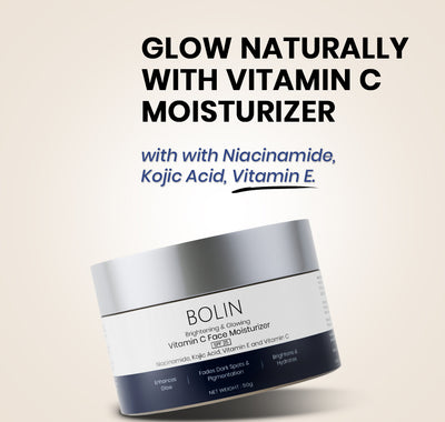 Brightening & Glowing Vitamin C Face Moisturizer with Niacinamide, Kojic Acid, Vitamin E