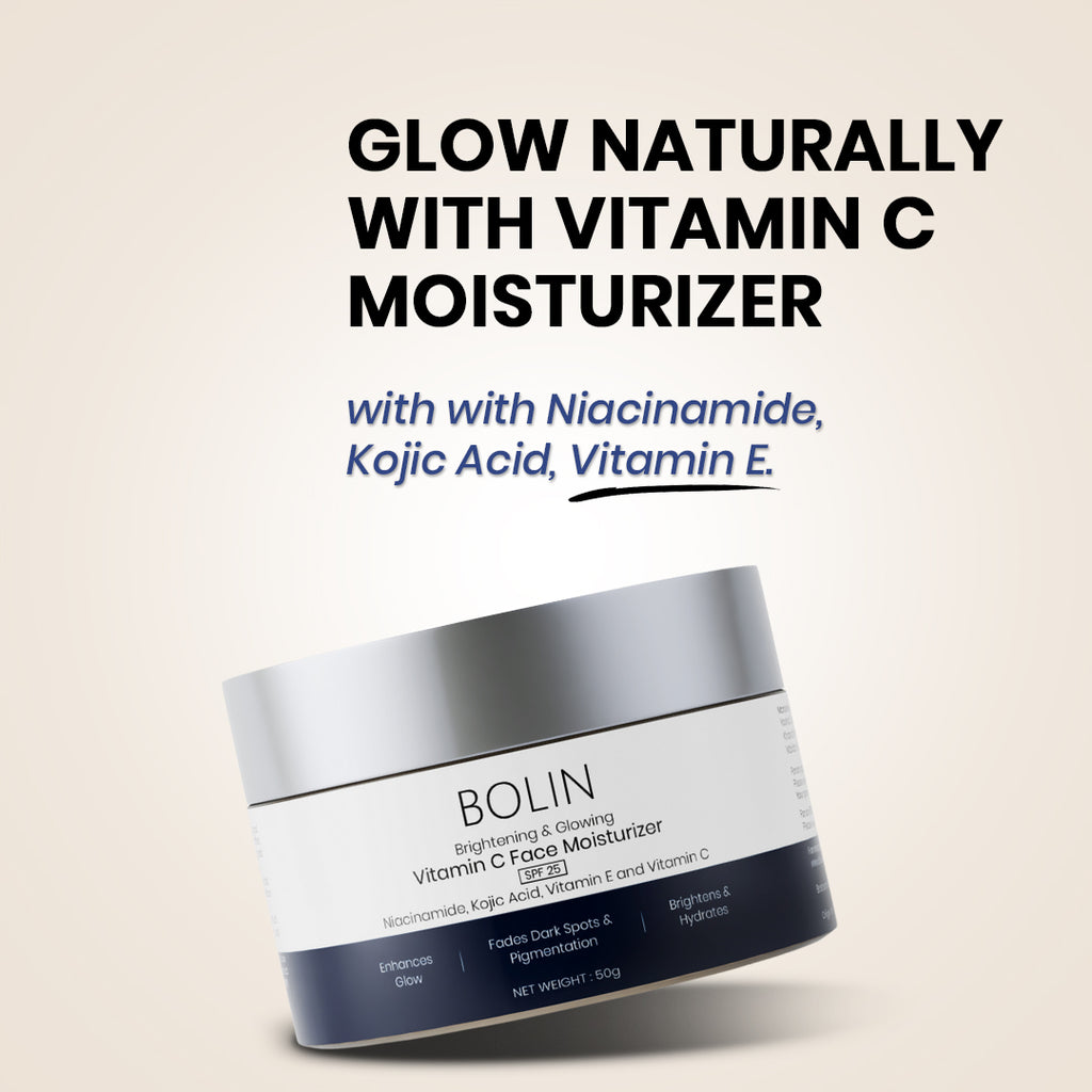Brightening & Glowing Vitamin C Face Moisturizer with Niacinamide, Kojic Acid, Vitamin E