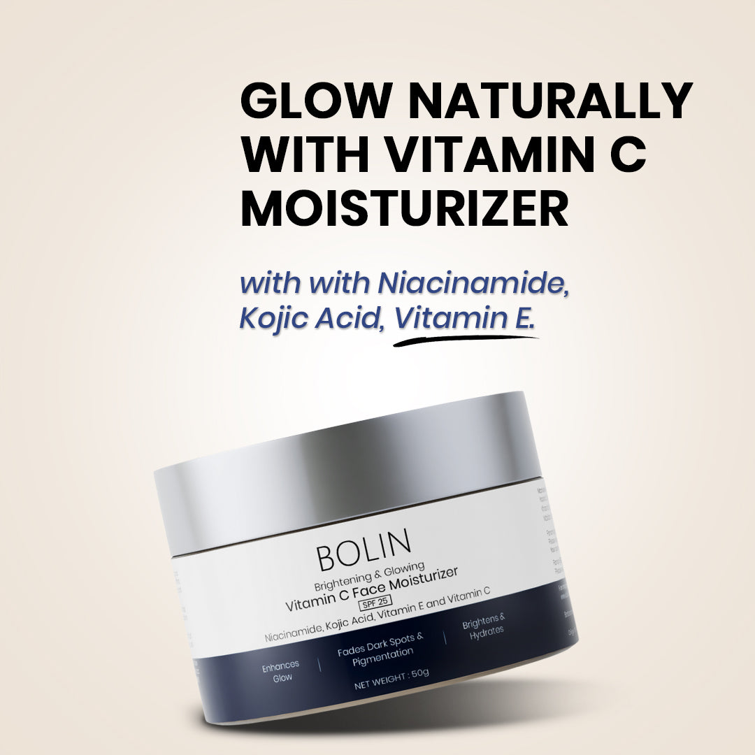 Brightening & Glowing Vitamin C Face Moisturizer with Niacinamide, Kojic Acid, Vitamin E