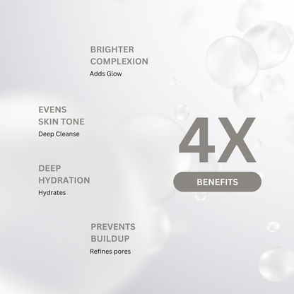 brighter complexion, deep cleanse, deep hydration | best brightening kit for glowing skin, vitamin c serum and moisturizer kit combo
