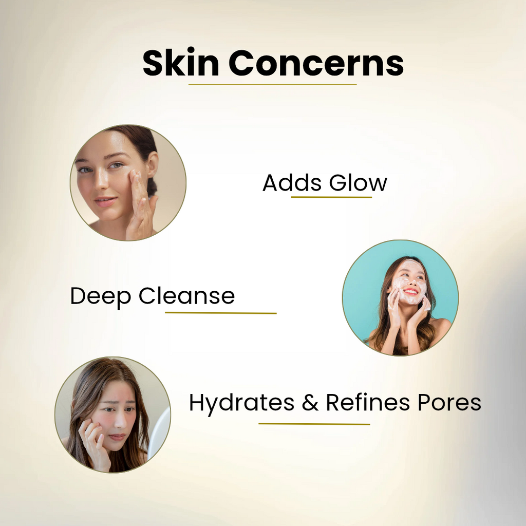 Rice Water Face Wash with Niacinamide, Vitamin E, Aloe Vera & Green Tea Extracts